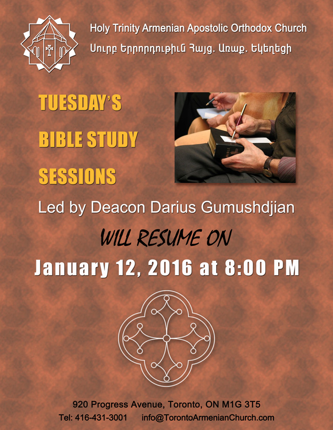 BibLe Study - Jan 12, 2016 S1